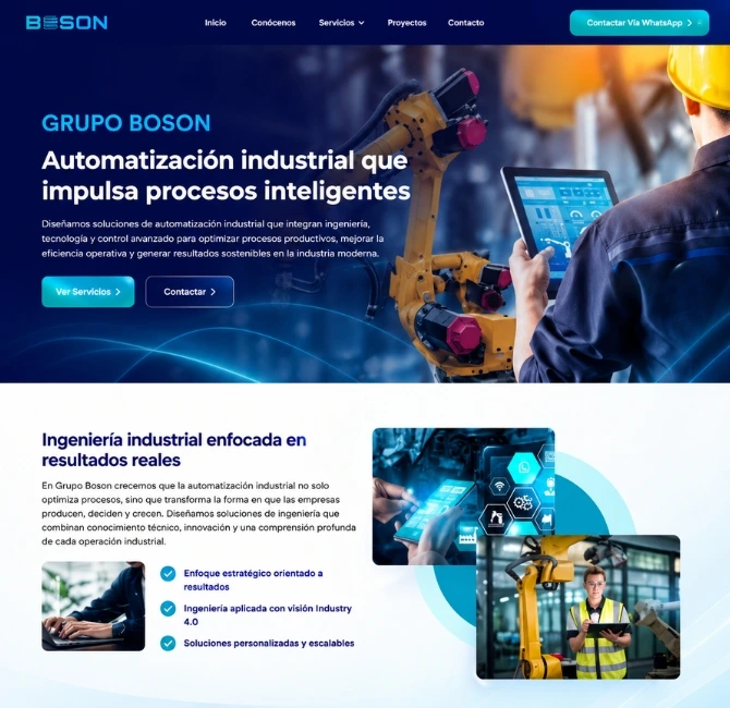 Página web de ingeniería industrial