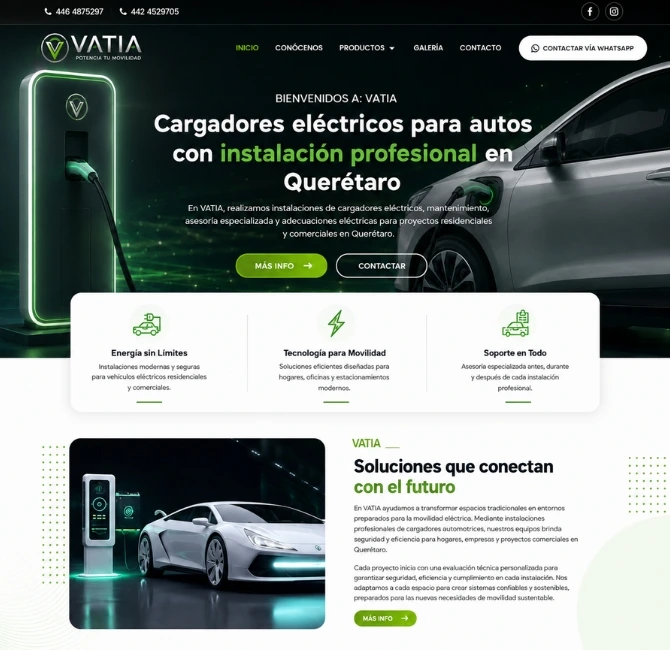 Diseño web para equipo empresarial